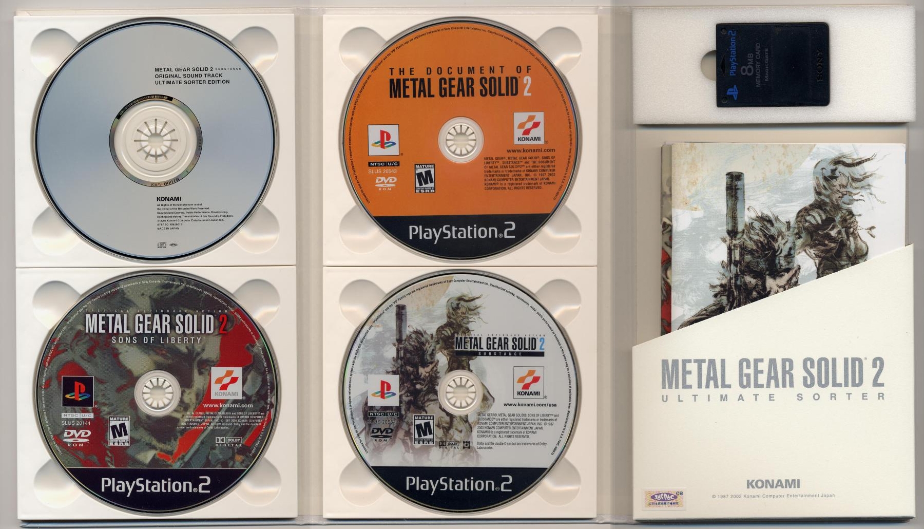 Metal Gear Solid 2 Substance Original Sound Track Ultimate